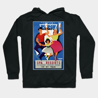 Vintage Travel Poster Australia Spa Health Resorts Hoodie